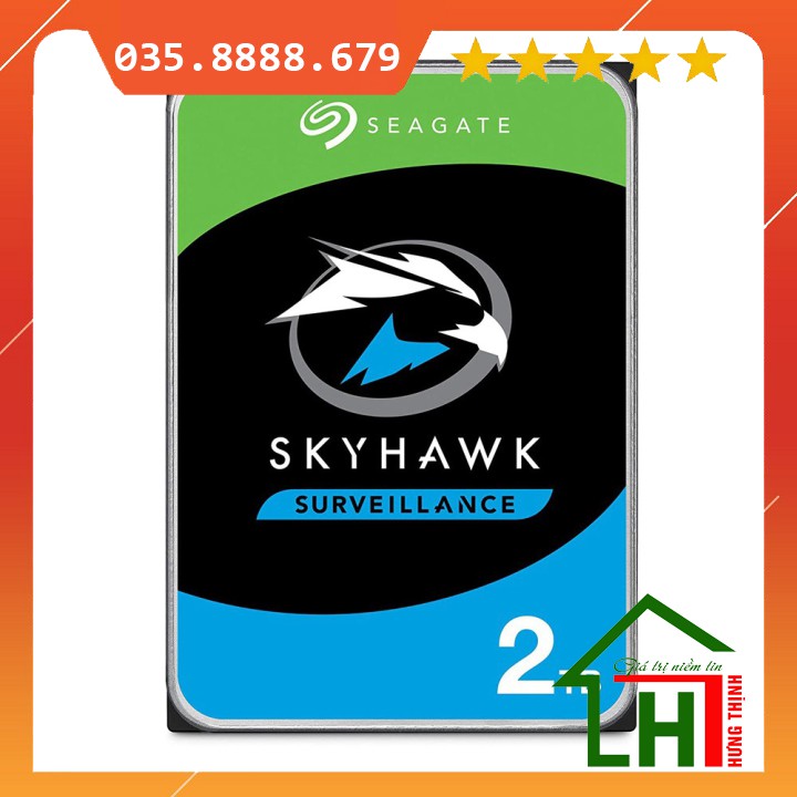 [ Chính Hãng ] Ổ Cứng HDD Seagate Skyhawk 2TB/3.5" SATA 3/ 64MB CACHE/5900RPM (VX008) - Chính Hãng - Bảo Hành 36 Tháng 1