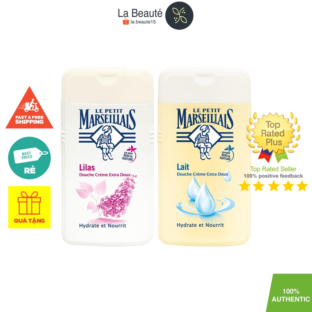 Le Petit Marseillais Gel  Extra Doux - Sữa Tắm Chiết Xuất Thảo Mộc 250ml