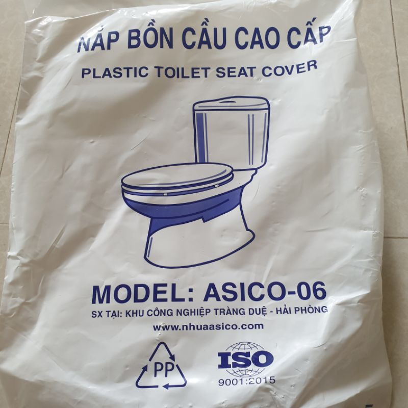 [XẢ]Nắp bồn cầu ASICO - 06 nhựa Plastic (Phù hợp với mọi loại bồn cầu....