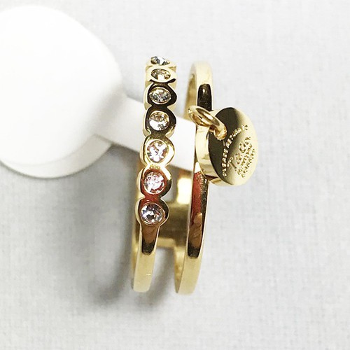 Nhẫn Nữ Hình Tròn Tòn Ten Titan Ko Đen TT 2752