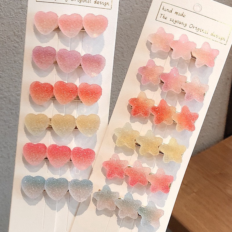 [Mã FASHIONCB232 hoàn tối đa 15K xu đơn 50K] 2Pcs/Set Hair Clips Girls Cute Hairpins Hair accessory | BigBuy360 - bigbuy360.vn