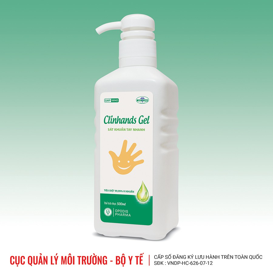 Gel sát khuẩn tay khô nhanh Clinhands Gel 500ml