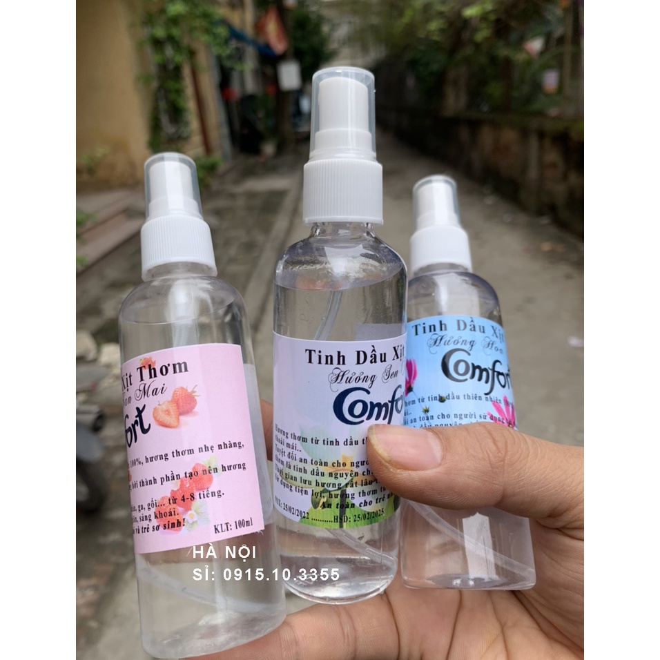 (Si 50 chai)- Tinh Dầu Xịt Thơm Quần áo, Xịt Thơm Phòng Hương Comfort 100ml