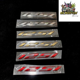 [SALE] Số 125i Tem Nổi Keo Chất Lượng Cao