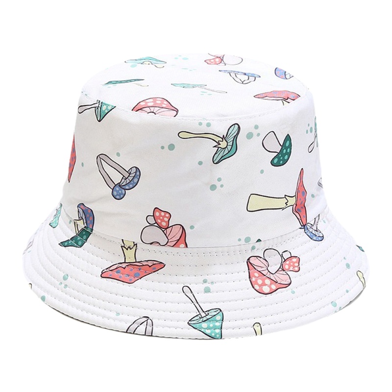 Nón Tai Bèo Hai Mặt Họa Tiết Nấm Thời Trang Xu Hướng Cho Cặp Đôi