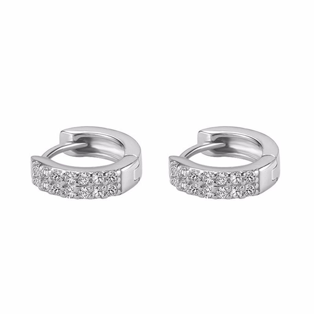 USNOW Khuyên Tai Nữ Trang Dáng Tròn Tạo Hình Độc Đáo