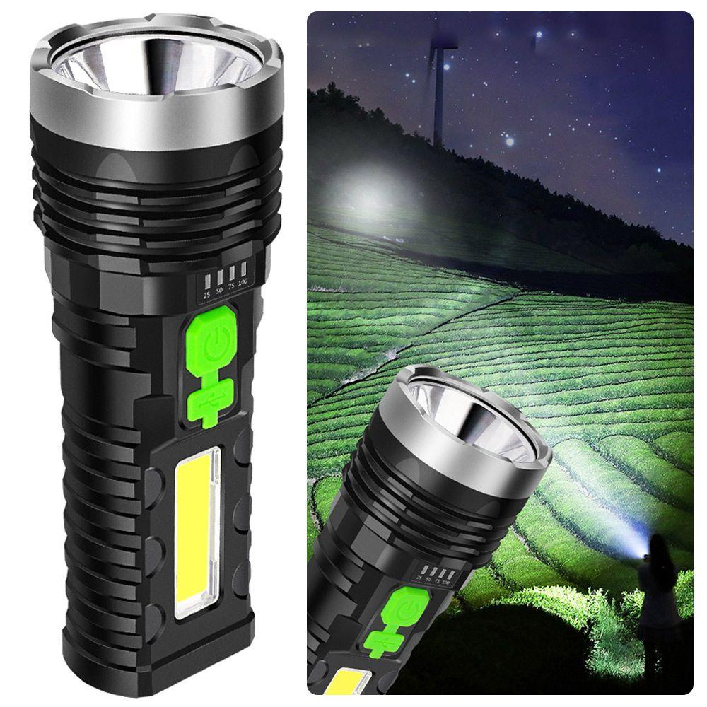 Đèn Pin Năng Lượng Mặt Trời Mini Siêu Sáng SHOUKEY COB 18650