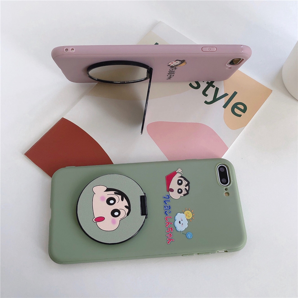 Ốp Lưng Tráng Gương Có Giá Đỡ Đa Năng Và Dây Đeo Cho Iphone 6 6s 7 8 Plus X Xs Max Xr