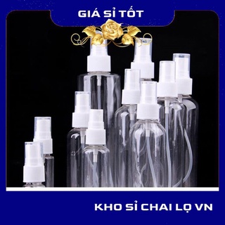Chai nhựa pet xịt phun sương 10ml,20ml,30ml,50ml,100ml , chai lọ chiết nước hoa , phụ kiện du lịch