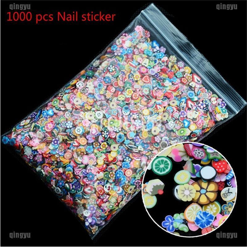 Set 1000 Hạt Đất Sét 3D Trang Trí Móng Tay