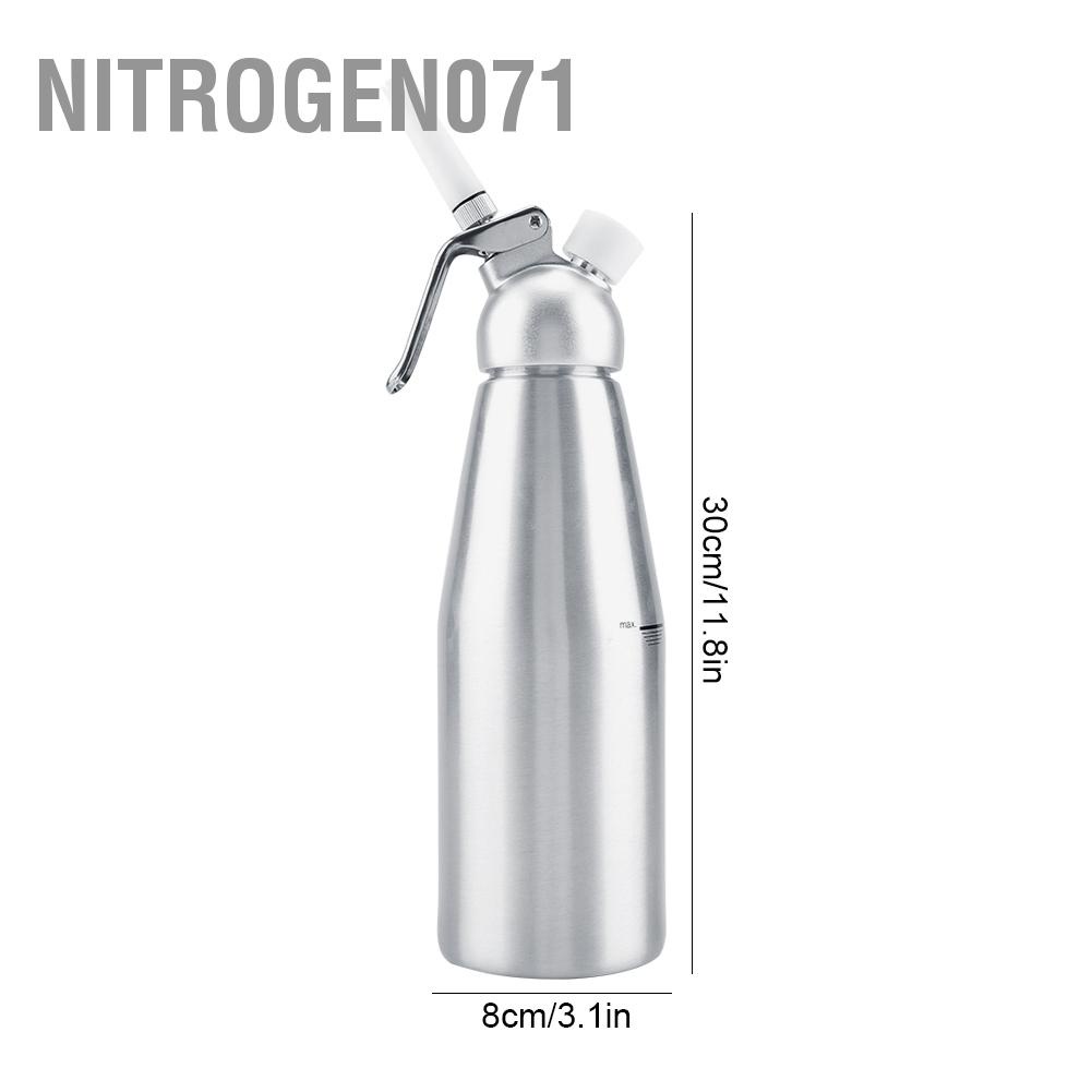 Bình Xịt Kem Tráng Miệng 1000ml Bằng Nhôm