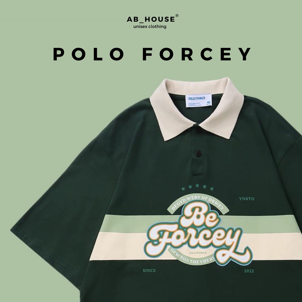Áo Polo FORCEY mới unisex nam nữ (Ảnh thật/Có sẵn)
