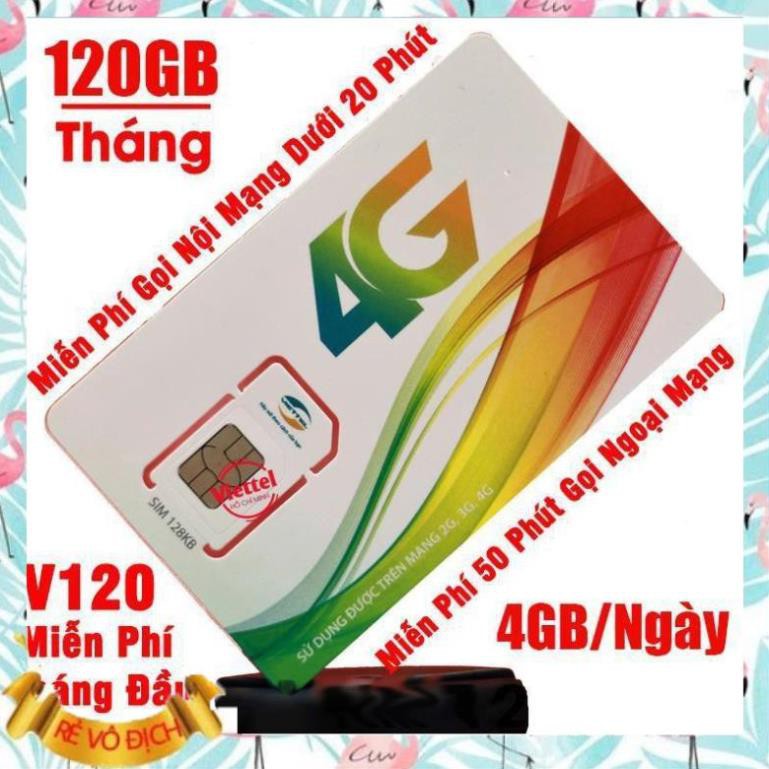 [FREE DATA] SIM Viettel V120 Tặng 2GB/Ngày Nghe Gọi Miễn Phí