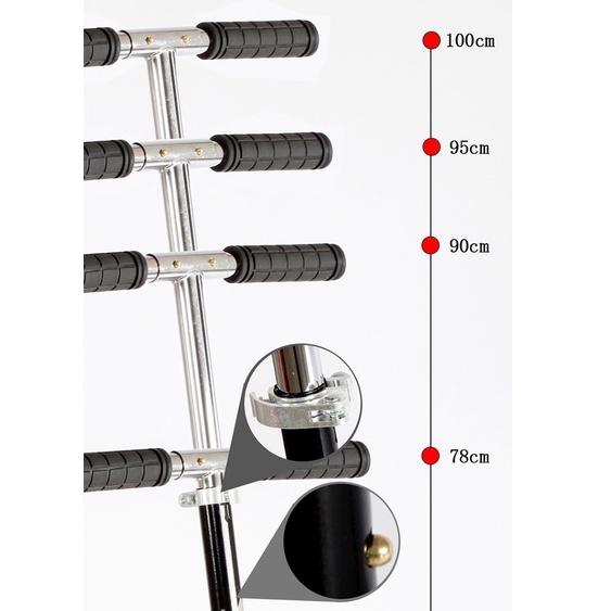 Xe trượt scooter cỡ đại chịu tải đến 150kg cho người lớn hàng cao cấp có phanh tay