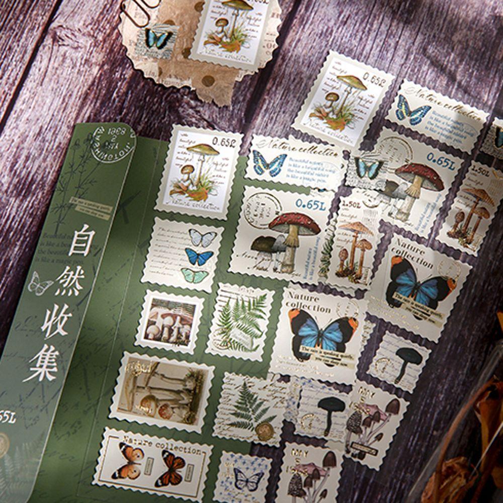 AUGUSTINA Thẻ Giấy Dán Trang Trí Sổ Tay DIY Phong Cách Cổ Điển