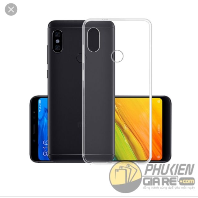 Ốp lưng dẻo trong suốt cho xiaomi redmi note 5 pro