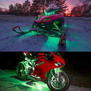 Motorcycle LED Lights 6PCS 36 LED RGB Light Kit Wireless Remote Control Motorcycle Multicolor Accent Lighting Kit
