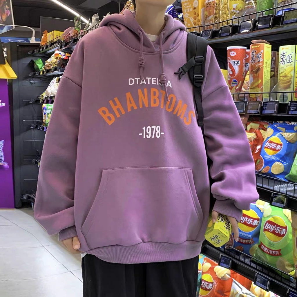 Áo Hoodie Nam Nữ HD13 SuzaSport BHANBTOMS Vải nỉ Form Rộng Không Xù Lông Unisex | BigBuy360 - bigbuy360.vn