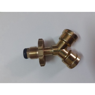 Chia Gas chữ Y Bằng Đồng Thau (Y Chia 1 Bình Gas Ra 2 Nhánh Bếp)