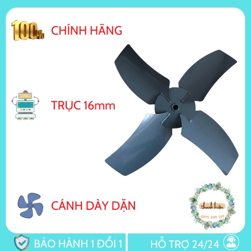 Cánh Quạt Hút Tròn - Cánh Quạt Hướng Trục Công Nghiệp - Sải Cánh 48 Cho Lồng 50 Lỗ Trục 16mm