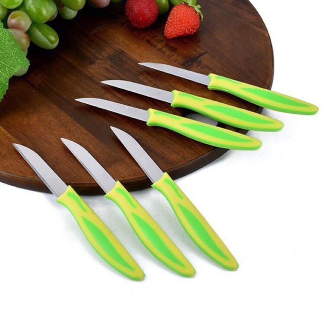 Dao gọt tỉa trái cây bằng inox siêu bén - bộ dao 12 cái gọt tỉa đa năng