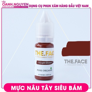 Mực Lông Mày Nâu Tây Siêu Bám/ Mực Xăm Hữu Cơ (Chính hãng The.Face)