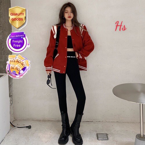 Áo khoác bomber Nam Nữ form rộng kiểu dáng unisex nam nữ nỉ 2 sọc phối tay