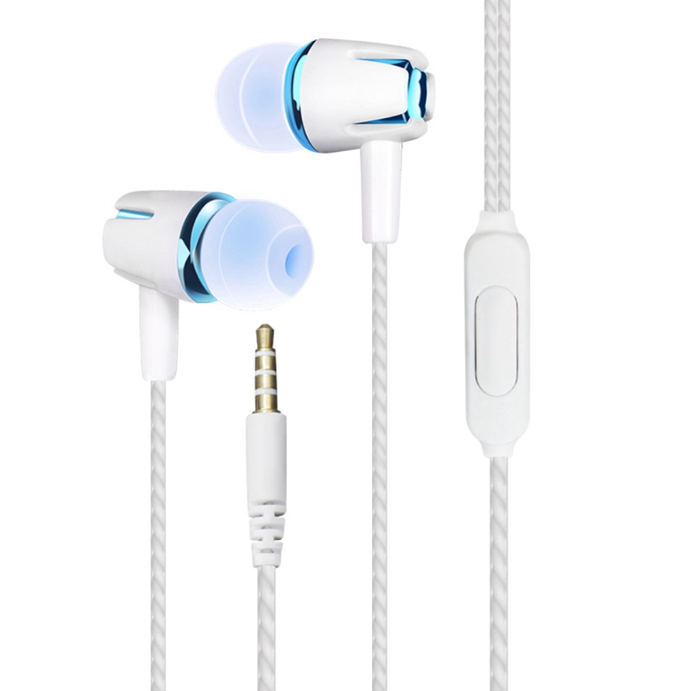 In-ear headphones portable line control with wheat subwoofer headphones ZIYI