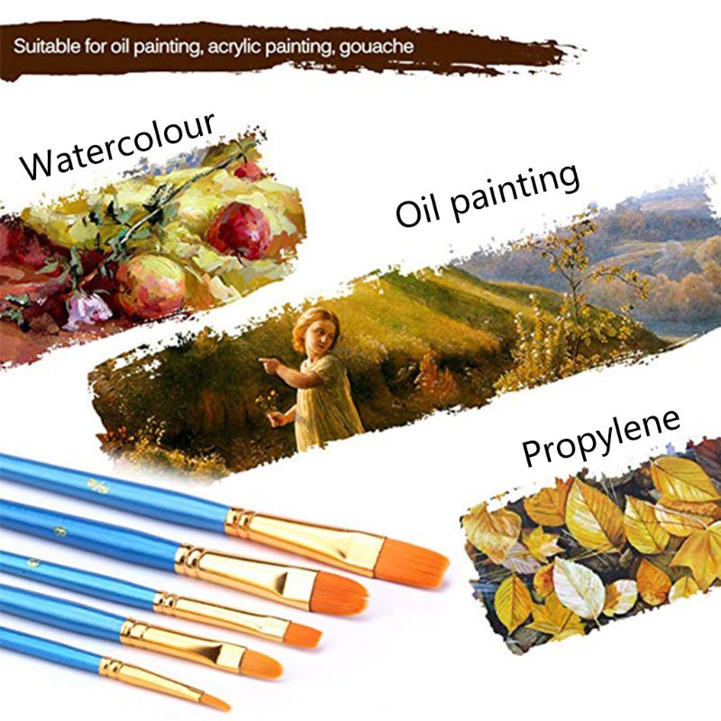 Bộ 10 Cọ Vẽ Tranh Chuyên Nghiệp Cho Người Mới Bắt Đầu