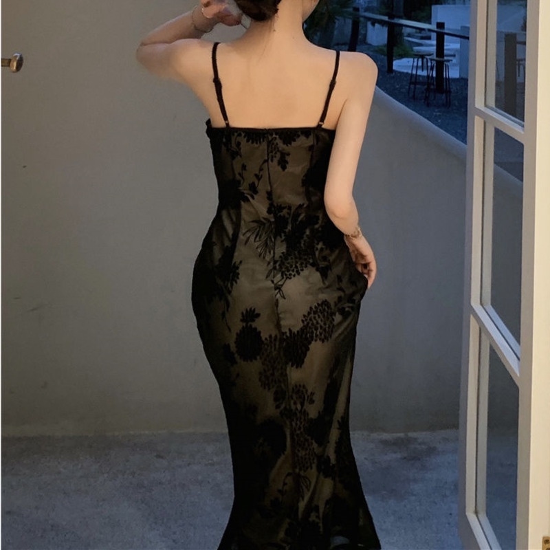 Đầm Không Tay Phối Ren Thời Trang Dành Cho Nữ