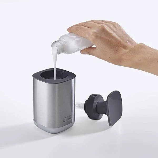 Bình đựng xà phòng Joseph Joseph gray VE 4 (màu inox) [nhập Đức chính hãng]