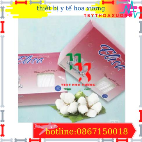 [Hàng Chính Hãng] Bông Tẩy Trang Chuyên Sâu Elisa Của Bảo Thạch Mềm Mịn 100 Miếng