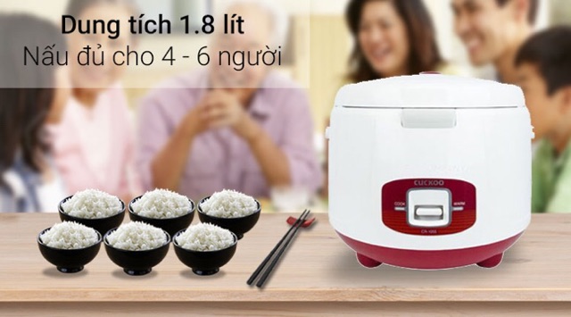 [Mã 273ELHA100K0 hoàn 7% đơn 500K] Nồi cuckoo 1,8L Cr-1055/ cr-1065