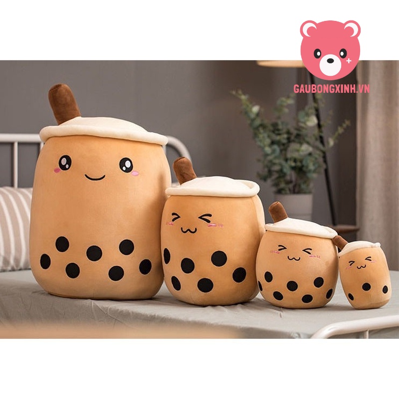 Gấu Bông Trà Sữa Trân Châu siêu Cute, Thú nhồi bông đáng yêu ly trà sữa Milk Tea, Quà tặng cao cấp gaubongxinh.vn