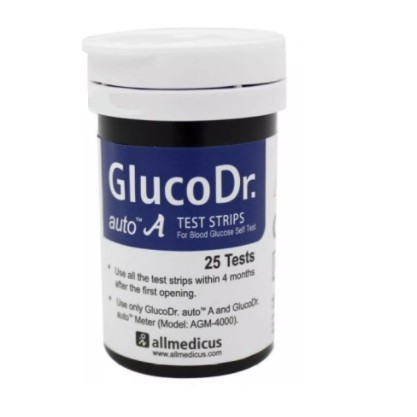 Giao hỏa tốc_Que thử đường huyết Gluco Dr Auto (Lọ/25 que thử)
