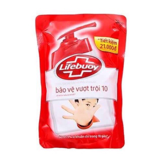 Túi nước rửa tay Lifebuoy bảo vệ vượt trội 450g