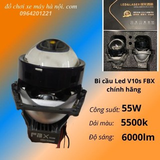 Đèn led bi cầu v10s bi led laser fbx công suất 55w chính hãng