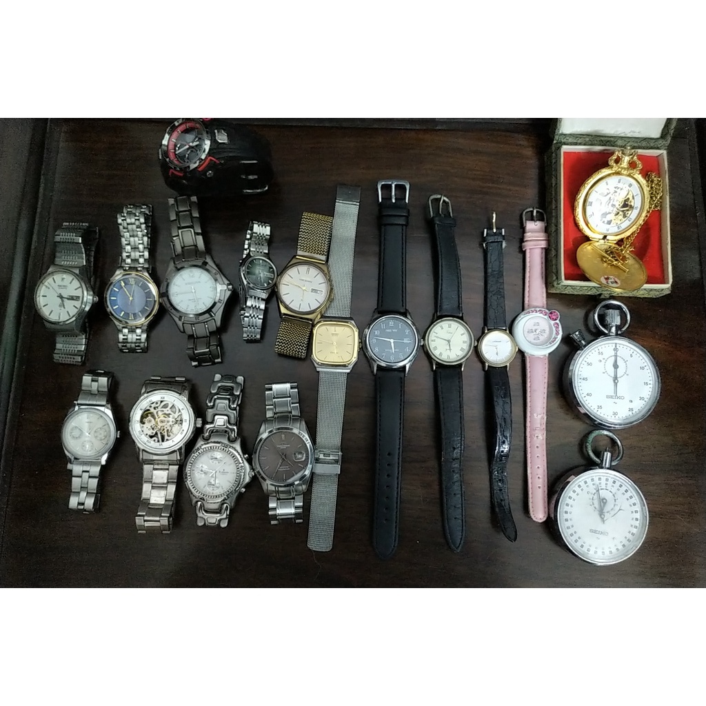 Đồng hồ si nam nữ Nhật 2hand đồng giá dưới 200k thương hiệu jaxis, script, Q&Q, FALCON, opel, v.v chạy pin