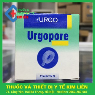 Băng dán vô trùng Urgopore 2.5cm x 5m (Hộp 1 cuộn)