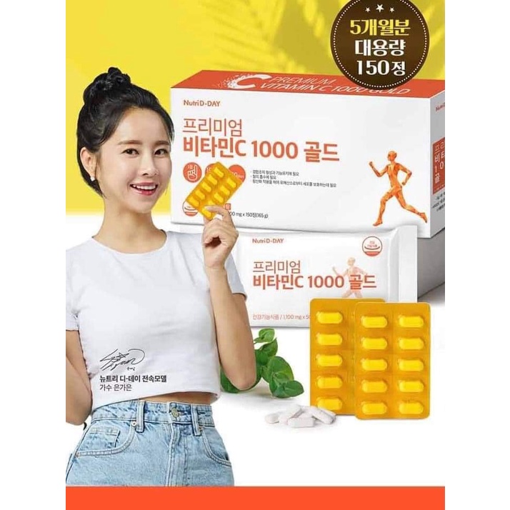 Viên Uống Vitamin C 1000mg Nutriday Chống nắng Trắng Da Hàn Quốc