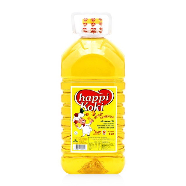 Dầu ăn Happikoki chai 5L