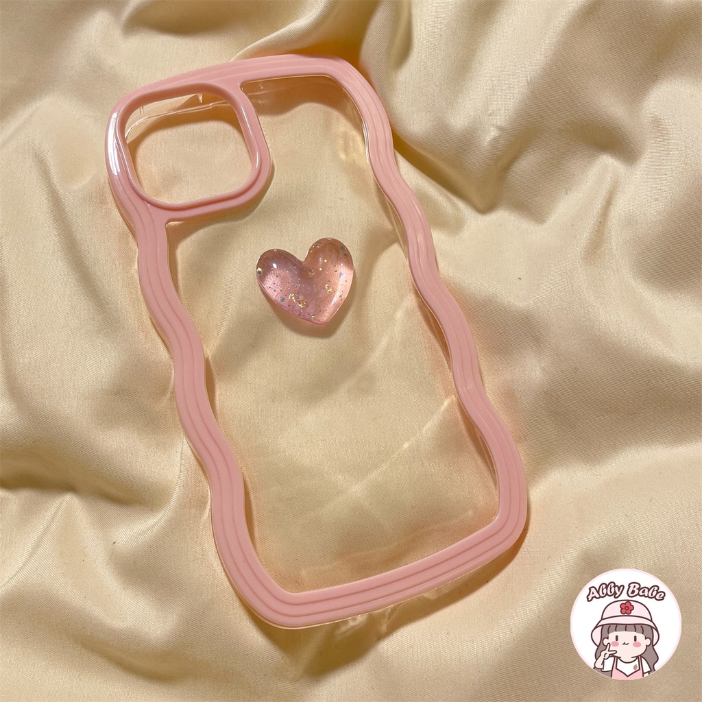 Ốp Điện Thoại TPU Mềm Trong Suốt Họa Tiết Trái Tim 3D Màu Gradient Cho Iphone 11 7Plus 13 12 11 Pro Max X XS 12 13 XR