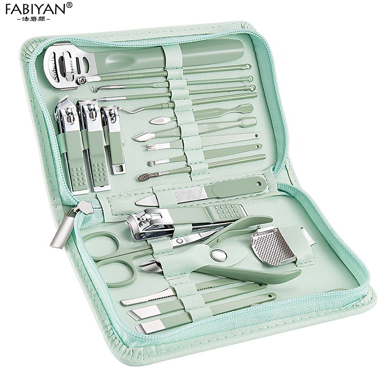 Bộ Căt Móng Tay Bằng Thép Không Gỉ Chăm Sóc Da Chết /Bộ Bấm Móng Tay Cao Cấp FABIYAN