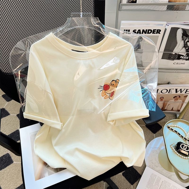 Áo Thun Tay Ngắn Dáng Rộng In Hình Hổ Thiết Kế Mới Thời Trang Mùa Hè Dành Cho