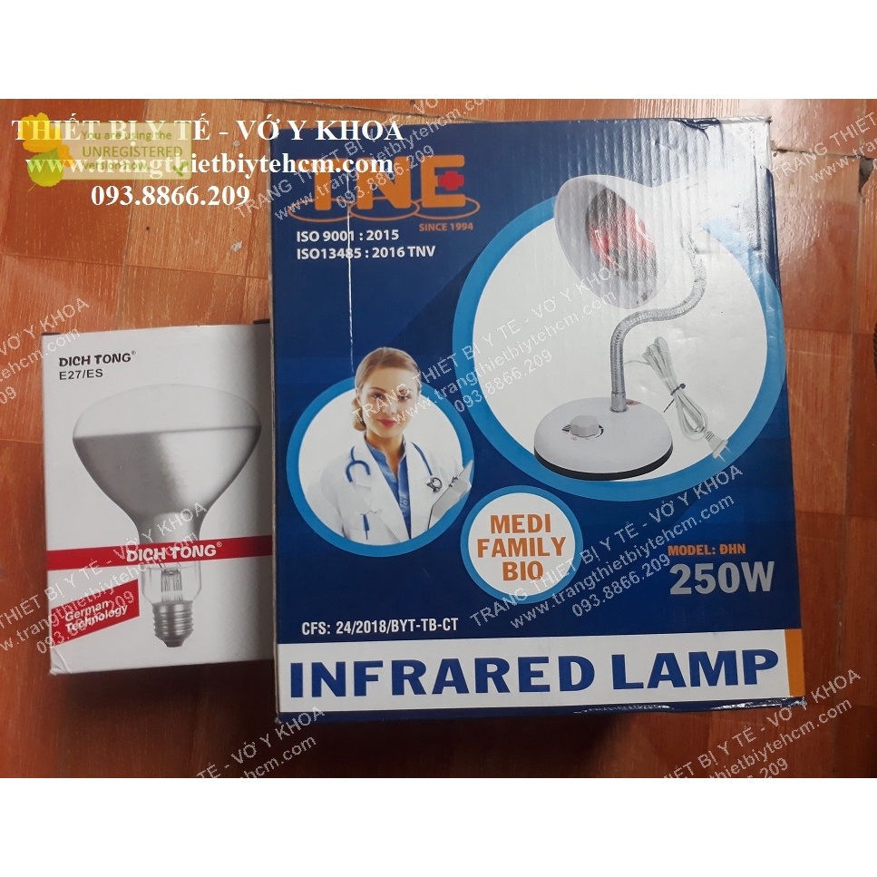 Đèn hồng ngoại Sưởi ấm TNE Lamp chân thấp có kèm bóng 100w/250w