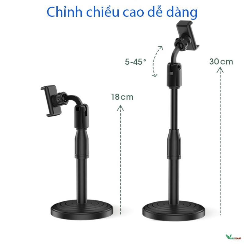 Kê Điện Thoại livestream để bàn xem video Ổn Định Xoay 360 Độ dùng để Quay Phim Ghi Hình Đa Dụng -dc4534