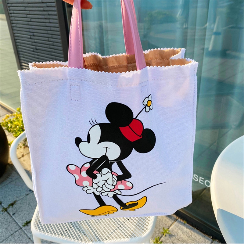 Seeubaby Túi Tote Hình Chuột Minnie Disney Thời Trang Hàn Quốc