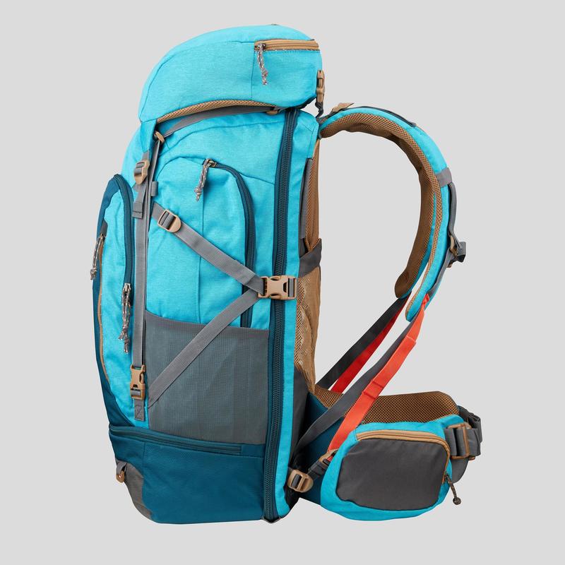 Balo du lịch 50 lít Decathlon Forclaz travel 500 cho nữ - xanh dương