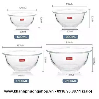 tô trộn thủy tinh lock&lock loại lớn - tô trộn thủy tinh lock&lock