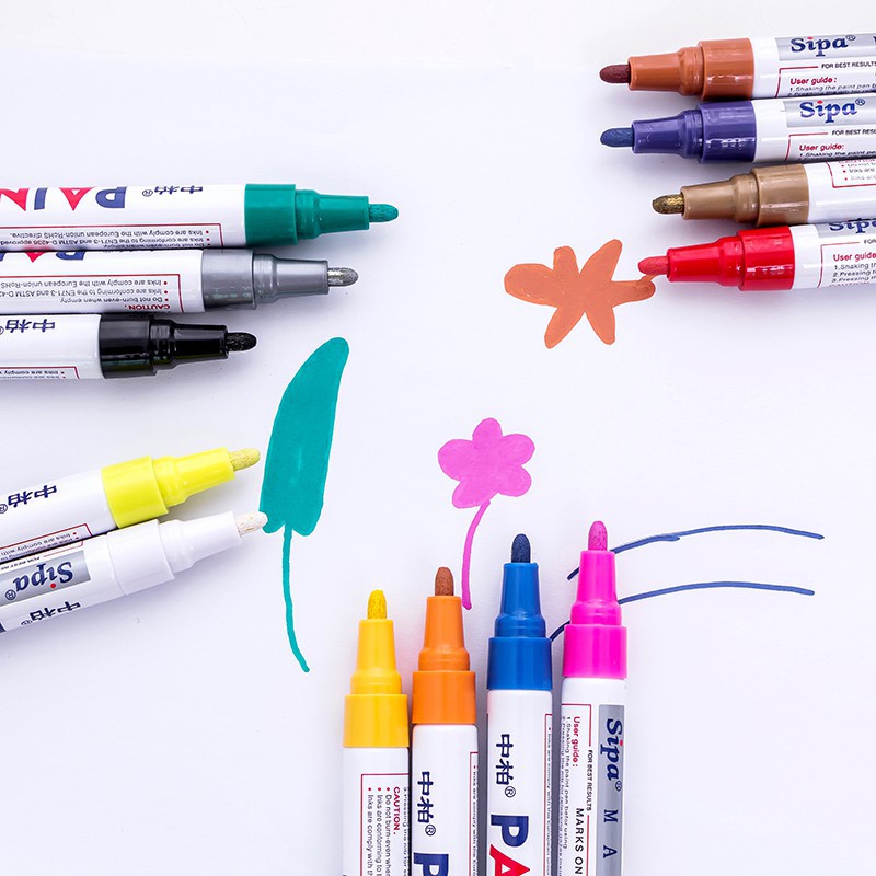 Bút Sơn/ Bút Repaint/ Bút Vẽ Giày/ Bút Vẽ Lốp Sipa Paint Marker Thần ThánhClovershop68